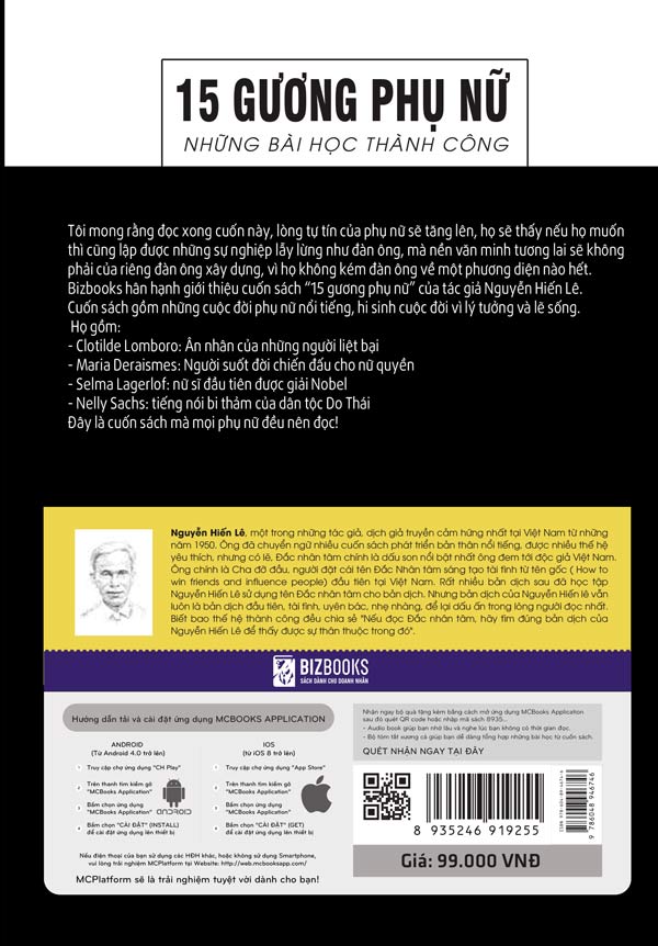 15 Gương Phụ Nữ - Những Bài Học Thành Công (Nguyễn Hiến Lê - Bộ Sách Sống Sao Cho Đúng)