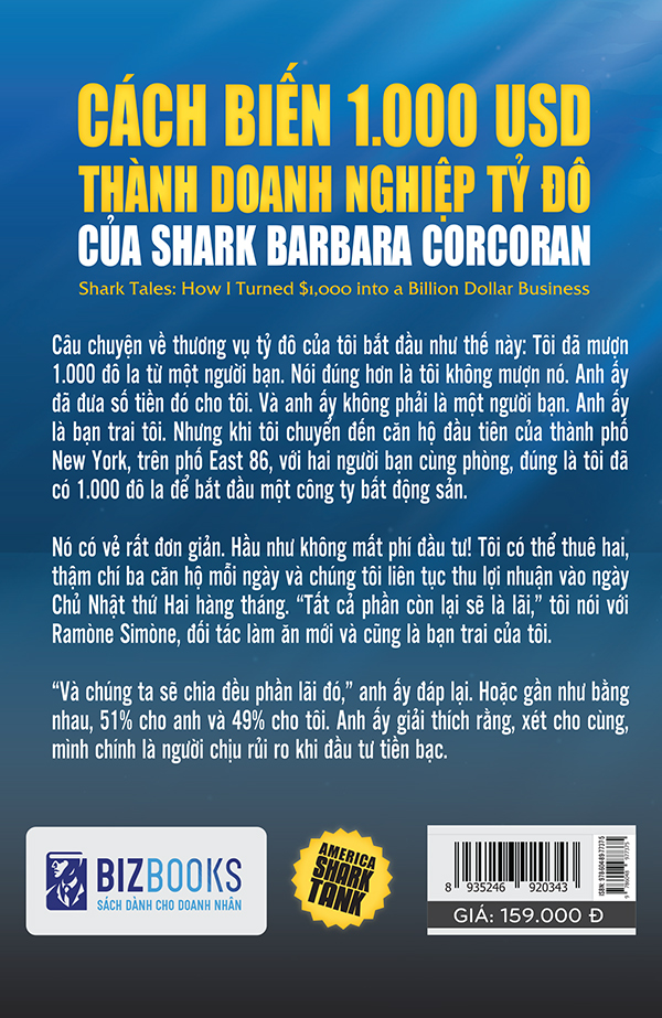 Cách biến 1000 USD thành doanh nghiệp tỷ đô của Shark Barbara Corcoran