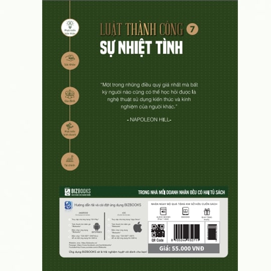 Sự nhiệt tình - Tập 7 bộ sách Luật Thành Công (Napoleon Hill)