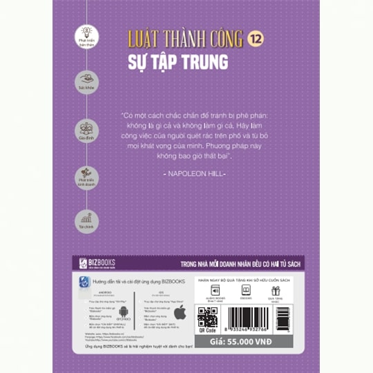 Sự tập trung - Tập 12 bộ sách Luật Thành Công (Napoleon Hill)