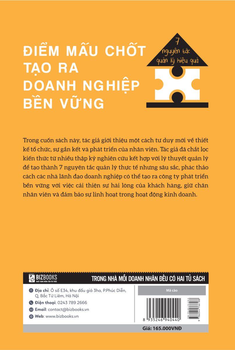 Điểm mấu chốt tạo ra doanh nghiệp bền vững - 7 Nguyên tắc quản lý hiệu quả