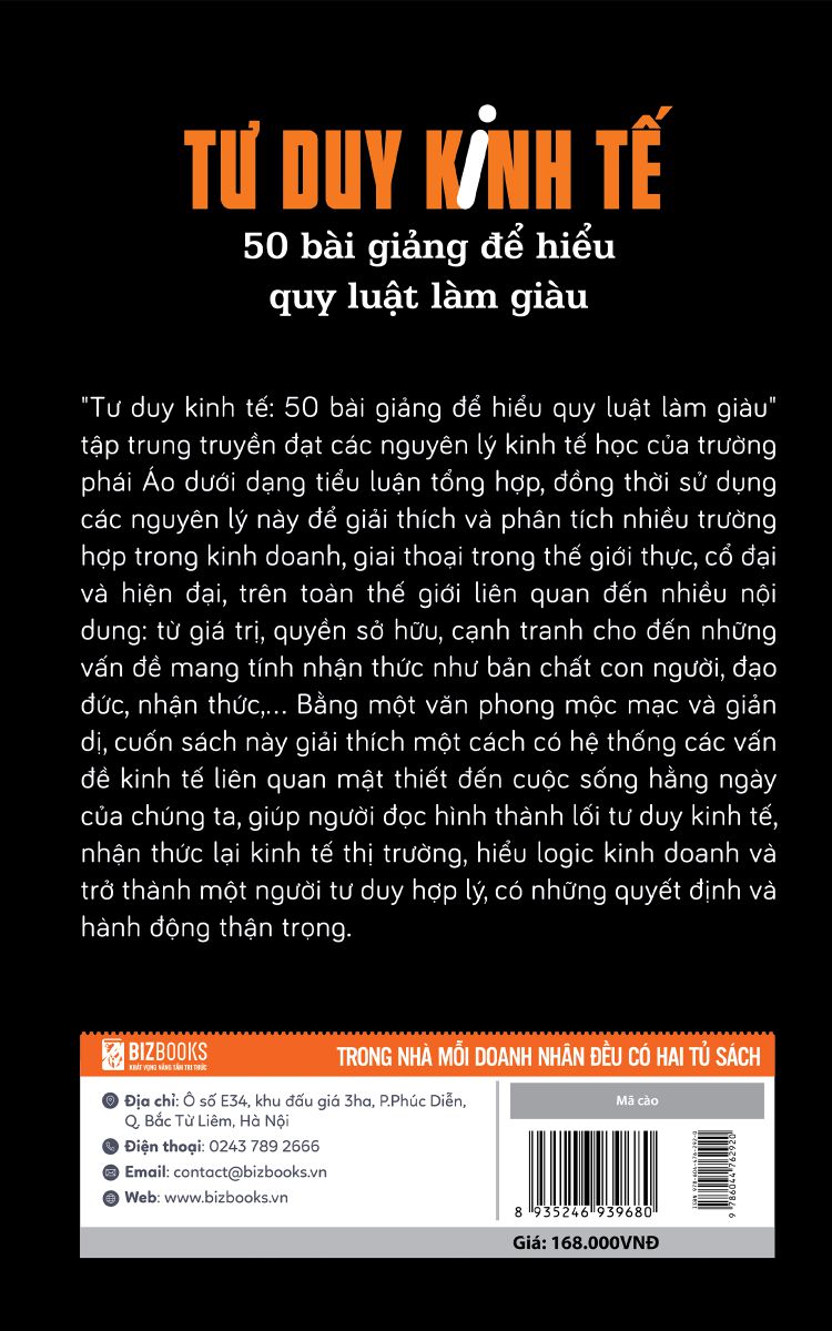 Tư duy kinh tế: 50 bài giảng để hiểu quy luật làm giàu