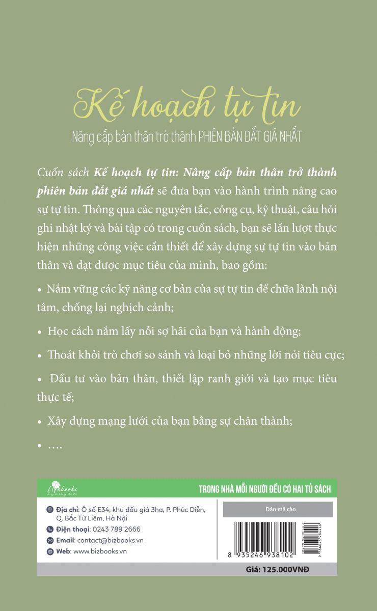 Kế hoạch tự tin - Nâng cấp bản thân trở thành phiên bản đắt giá nhất