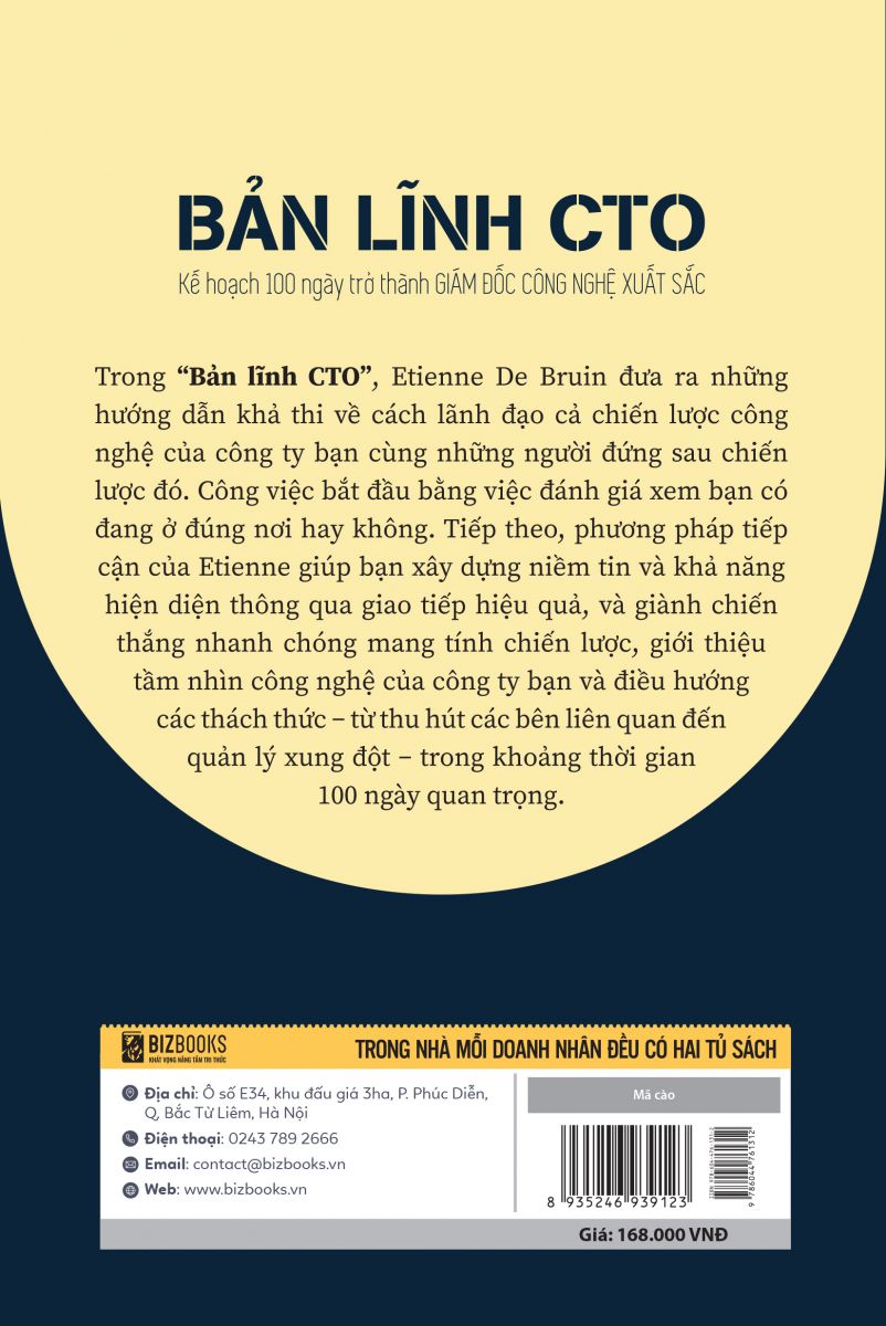 Bản lĩnh CTO: Kế hoạch 100 ngày trở thành giám đốc công nghệ xuất sắc
