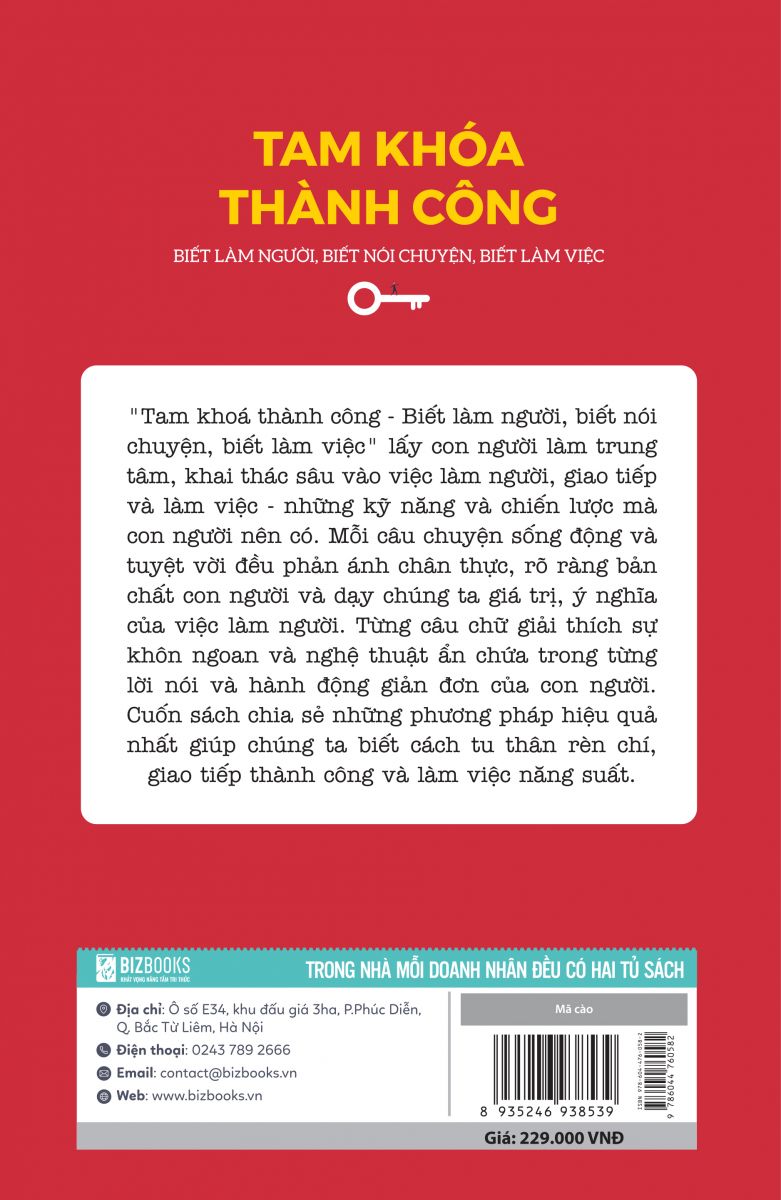 Tam khoá thành công - Biết làm người, biết nói chuyện, biết làm việc